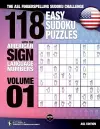 118 Easy Sudoku Puzzles With the American Sign Language Numbers cover