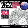 26x2 Intricate Colouring Pages with the Australian Sign Language Alphabet cover