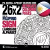 26x2 Intricate Coloring Pages with the Filipino Sign Language Alphabet cover