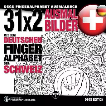 31x2 Ausmalbilder mit dem deutschen Fingeralphabet der Schweiz cover