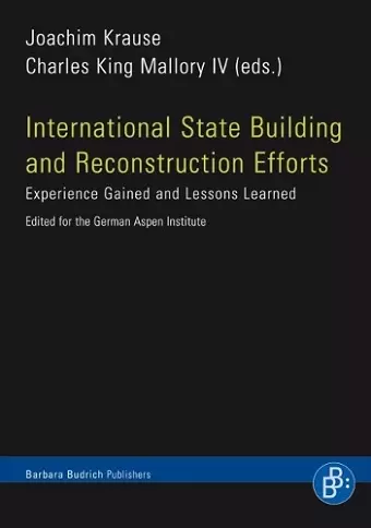 International State Building and Reconstruction Efforts cover