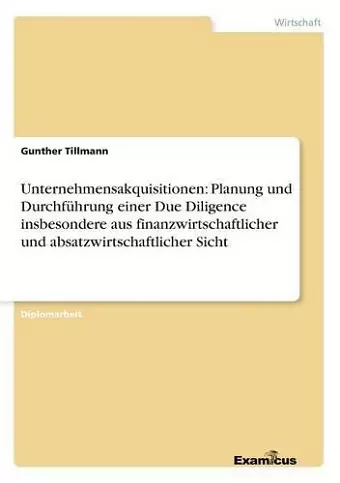 Unternehmensakquisitionen cover