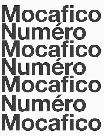 Guido Mocafico: Mocafico Numéro cover