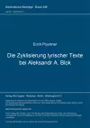 Die Zyklisierung Lyrischer Texte Bei Aleksandr A. Blok cover