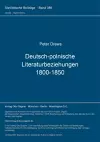 Deutsch-Polnische Literaturbeziehungen 1800-1850 cover