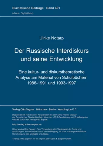 Der Russische Interdiskurs Und Seine Entwicklung cover