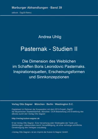 Pasternak-Studien II cover