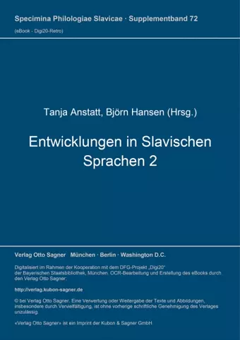 Entwicklungen in Slavischen Sprachen 2 cover