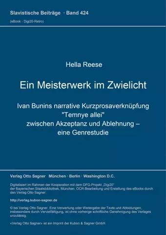 Ein Meisterwerk Im Zwielicht cover