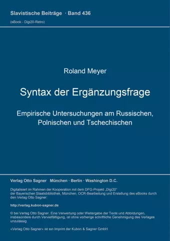 Syntax Der Ergaenzungsfrage cover