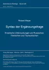 Syntax Der Ergaenzungsfrage cover