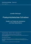 Postsymbolistisches Schreiben. Studien Zur Poetik Des Akmeismus Und Osip Mandel'stams cover