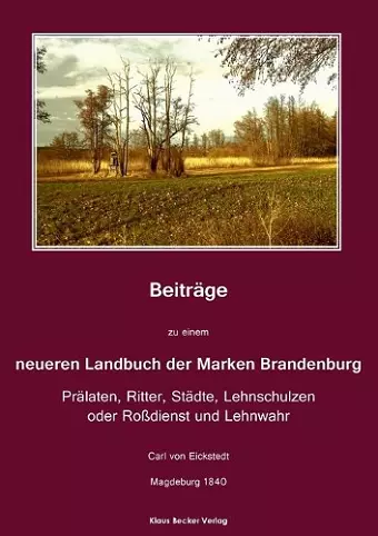 Beiträge zu einem neueren Landbuch der Marken Brandenburg cover