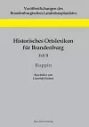 Historisches Ortslexikon für Brandenburg, Teil II, Ruppin cover