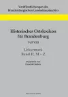 Historisches Ortslexikon für Brandenburg, Teil VIII, Uckermark, Band II, M-Z cover