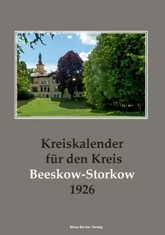 Kreiskalender für den Kreis Beeskow-Storkow 1926 cover