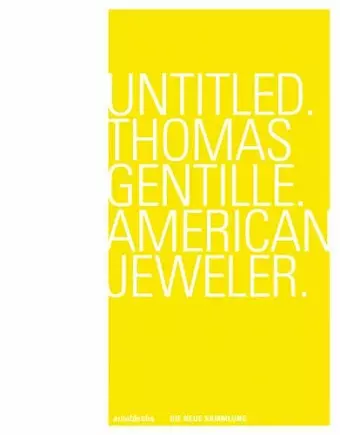 Untitled. Thomas Gentille. American Jeweler. cover