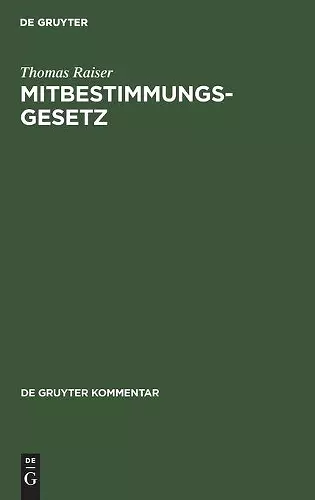 Mitbestimmungsgesetz cover