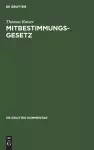 Mitbestimmungsgesetz cover