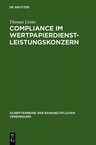 Compliance im Wertpapierdienstleistungskonzern cover