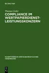Compliance im Wertpapierdienstleistungskonzern cover