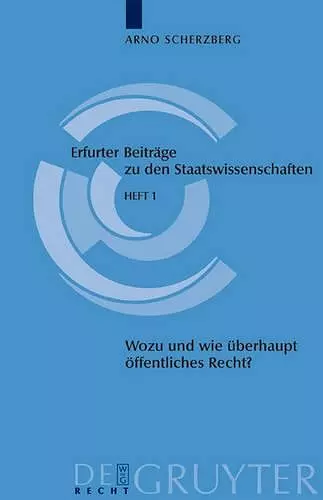 Wozu und wie überhaupt noch öffentliches Recht? cover