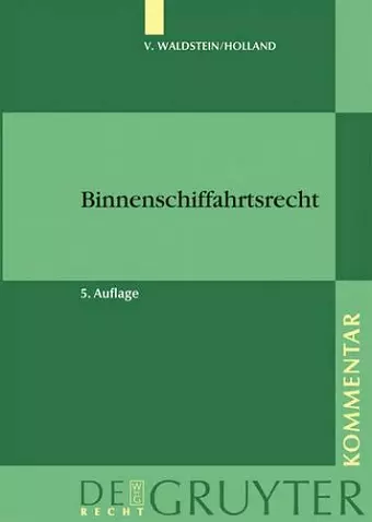 Binnenschiffahrtsrecht cover