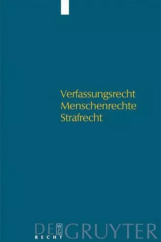 Verfassungsrecht - Menschenrechte - Strafrecht cover