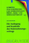 Die Auslegung und Kontrolle des Wahrnehmungsvertrags cover