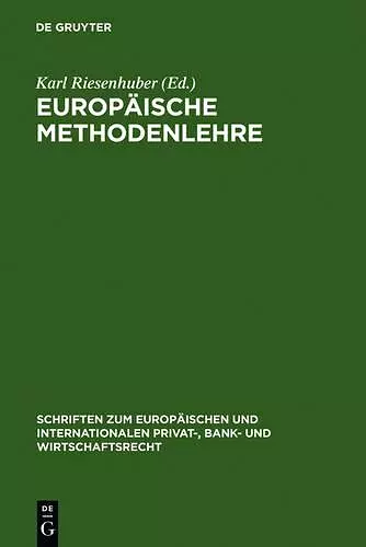 Europäische Methodenlehre cover