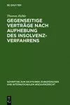 Gegenseitige Verträge nach Aufhebung des Insolvenzverfahrens cover