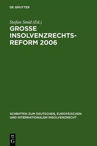 Große Insolvenzrechtsreform 2006 cover