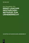 Ernst-Joachim Mestmäcker - Beiträge zum Urheberrecht cover