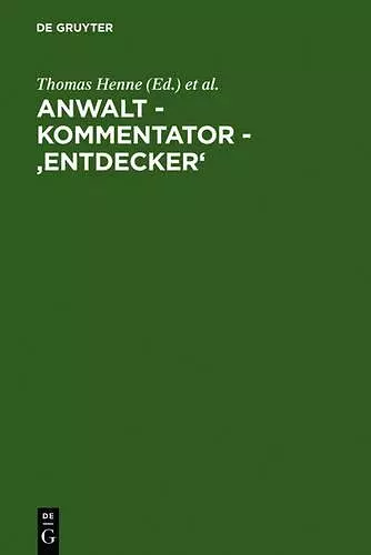 Anwalt - Kommentator - 'Entdecker' cover