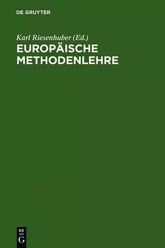 Europäische Methodenlehre cover