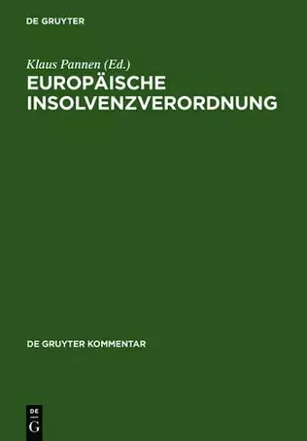 Europäische Insolvenzverordnung cover