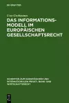 Das Informationsmodell im Europäischen Gesellschaftsrecht cover