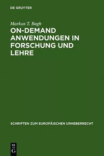 On-demand Anwendungen in Forschung und Lehre cover