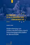 Wahrnehmung von Online-Musikrechten durch Verwertungsgesellschaften im Binnenmarkt cover