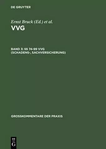 §§ 74-99 Vvg cover