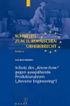 Schutz Des Know-How Gegen Ausspähende Produktanalysen (Reverse Engineering) cover