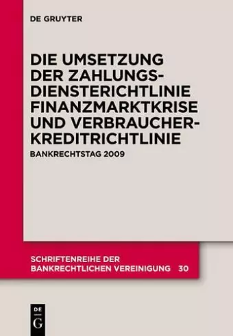 Die zivilrechtliche Umsetzung der Zahlungsdiensterichtlinie cover