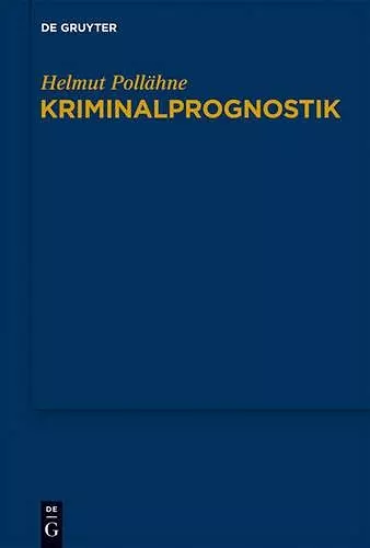 Kriminalprognostik cover