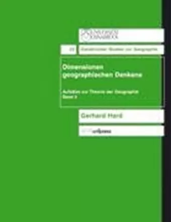 Dimensionen geographischen Denkens cover