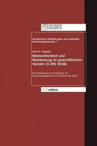 OsnabrÃ"cker Abhandlungen zum gesamten Wirtschaftsstrafrecht. cover