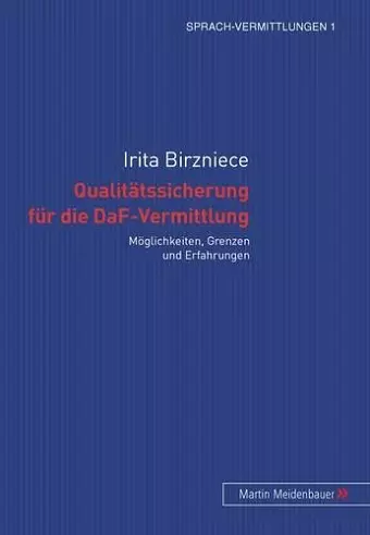Qualitaetssicherung Fuer Die Daf-Vermittlung cover