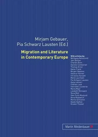 Migration and Literature in Contemporary Europe cover