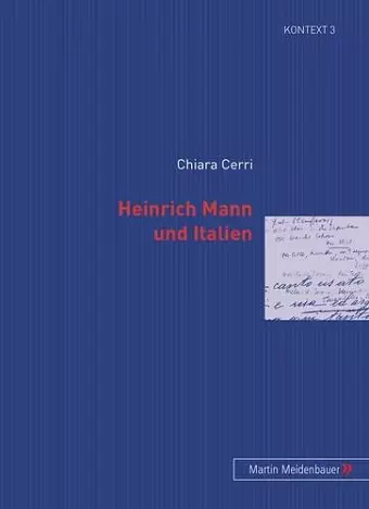 Heinrich Mann Und Italien cover