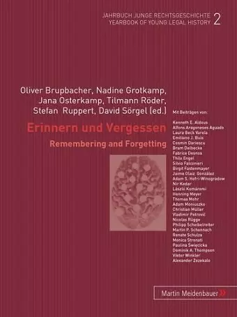 Erinnern und Vergessen/Remembering and Forgetting cover