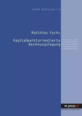 Kapitalmarktorientierte Rechnungslegung cover